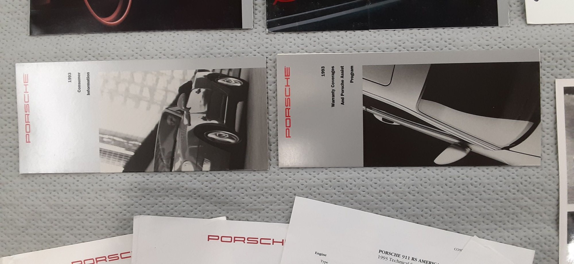 Miscellaneous - 1993 RS America - factory sales literature, pamphlets, and service info. - Used - 1993 to 1994 Porsche 911 - Leesburg, VA 20176, United States