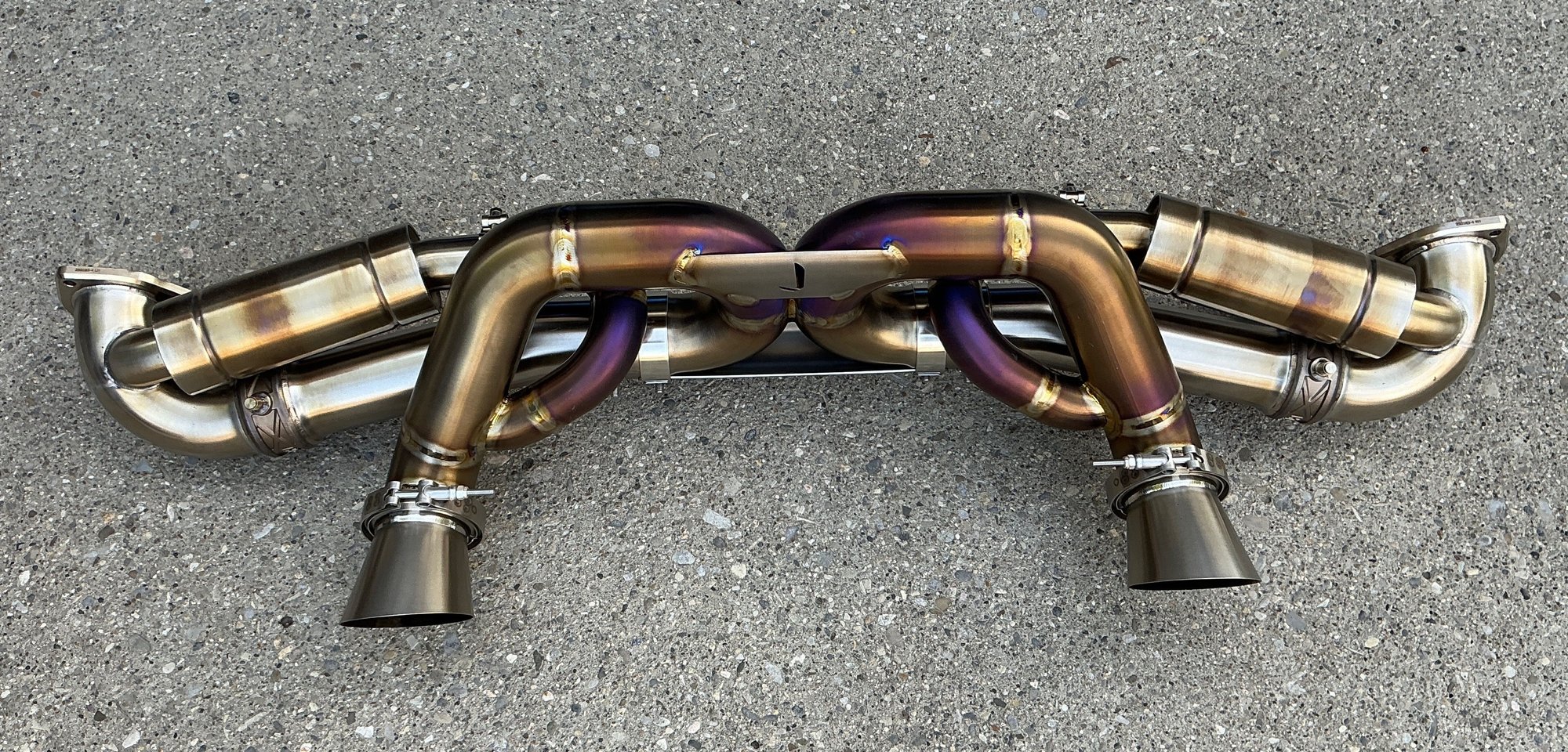 Engine - Exhaust - JCR Titanium Valved Race Exhaust to fit Porsche GT4RS and SRS - Used - Calgary, AB, Canada