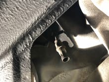 Rear brakehose connection heated up