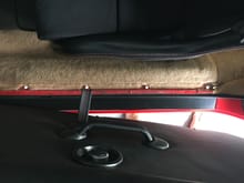 Bad picture, but the red stitching in the seats matches the red stitching on the door pulls. Monday they shift boot gets made with the same stitching to accommodate the rothsport shifter...