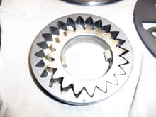 Pump gears. Note the ID dot on the outer gear.