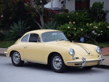 1965 Porsche 356C Coupe in Champagne Yellow