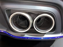 Exhaust tips are NOT connected to the mufflers.