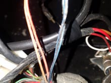 Some chewed wiring. 2 owners previous the car sat for a couoke years, seems a mice must have gotten in then. Luckily this was the only wiring needing repair. Shrink wrap and some wiring took vare of the job. 