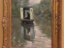 The Studio Boat.  Claude Monet. 1876 