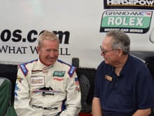 Rennsport 2015 - - nice chat and stories about Paul Newman's salad dressing . . . ha ha