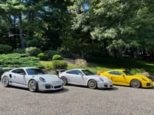Trio of Porsche GT Cars