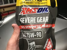 AMSOIL 75W-90 GL-5.