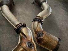 Stock primary / secondary downpipes