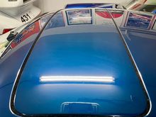 Old style sunroof seal freshly installed. 