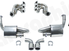 Cargraphic 981 "Cup" Muffler System (PHOTO SHOWN INCLUDES HEADERS - AVAILABLE WITHOUT MANIFOLDS OR WITH MANIFOLDS)