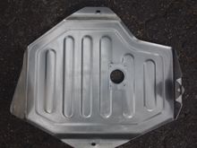 Top of skid plate showing the 1/8" aluminum circle