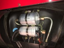 Fuel pump and fuel filter under cover