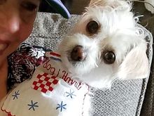 Deucee and me cheering for Croatia today. Idemo Dalje Hrvatska!!!