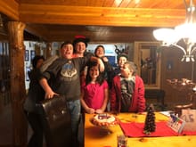 Son's 15th Bday party. My 3 are in front.
