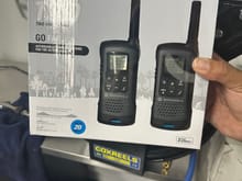 Bright note , my walkie talkies arrived today 