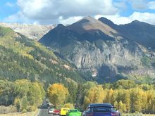 Cruise into Telluride. Played with the green GT3 and a corvette for about 100 miles. 