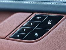 Stock photo from Frank’s gallery where he did the door panel, door handle, bezel, etc. in baseball leather.
