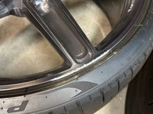 curb rash 2/2 on front wheel