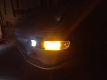 The new amber LED on the clear signal lenses