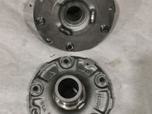 rear center locking wheel hubs ready to be sent to zync plating