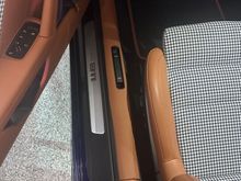 black plastic inner door sills replaced in leather