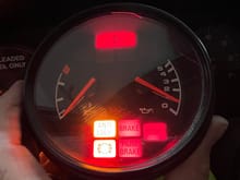 Two warning lights replaced 