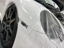Paint protection film BEFORE it is custom cut and fitted to your vehicle!