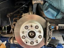 Spacer on hub