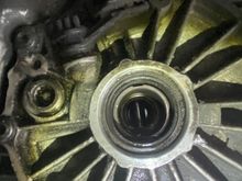 just a photo to show the flange removed with the old seal.