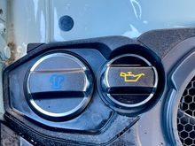 Coolant and oil filler caps