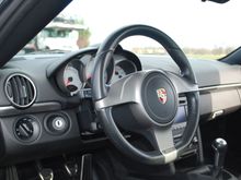 very clean interior, everything works, no missing knobs or buttons.