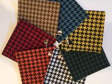 Classic Houndstooth Fabric - 100% Polyester for incredible wear resistance