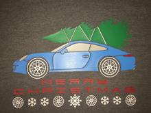 "Ugly" Christmas Shirt with Miami Blue 991, Version # 2