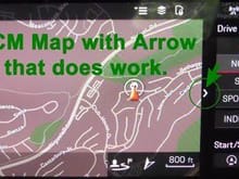 PCM Map with Arrow that does work. Window shown.