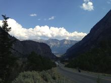 Lytton looking north up the Thompson river valley