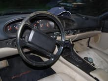 Interior shot showing the auto trans shifter