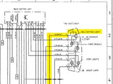 ROW rear fog light wiring