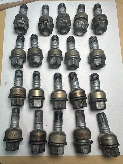 Wheels and Tires/Axles - 987 Splined Locking Wheel Bolt Set- key missing (but available through Porsche) - Used - Charlotte, NC 28032, United States
