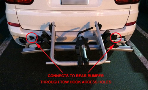 tow hook bike carrier
