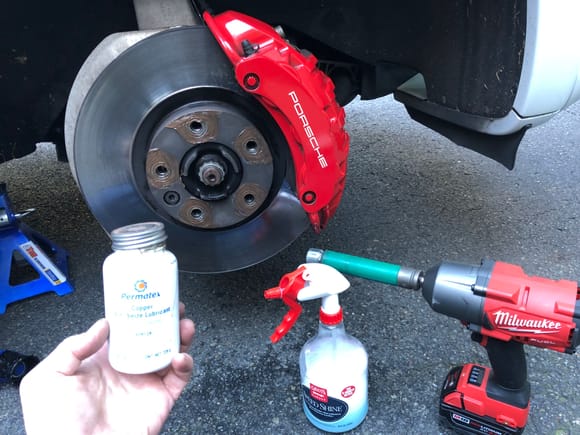 Anti-seize to prevent wheels from locking again 