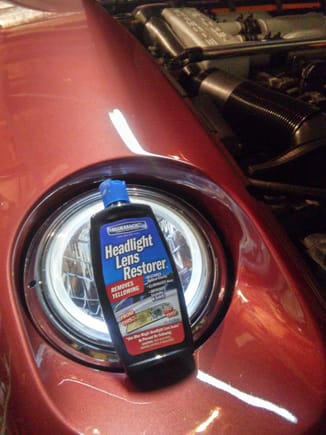 For the plastic headlights