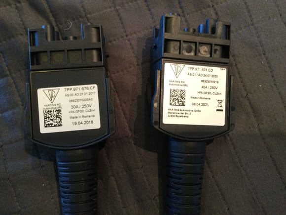 30 amp and 40 amp cables