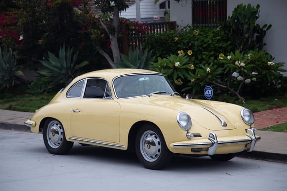 1965 Porsche 356C Coupe in Champagne Yellow