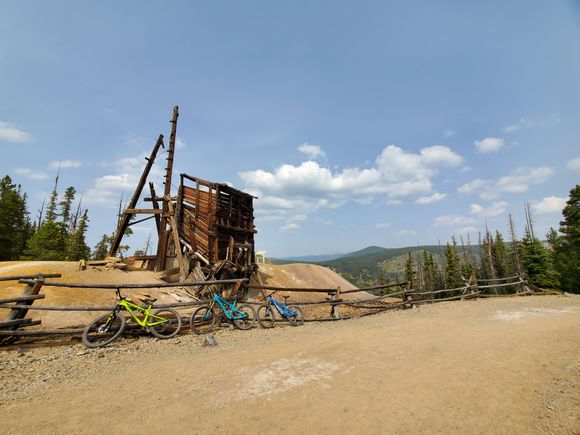 As an old mining town, a lot of old equipment has stuck around all over the area.