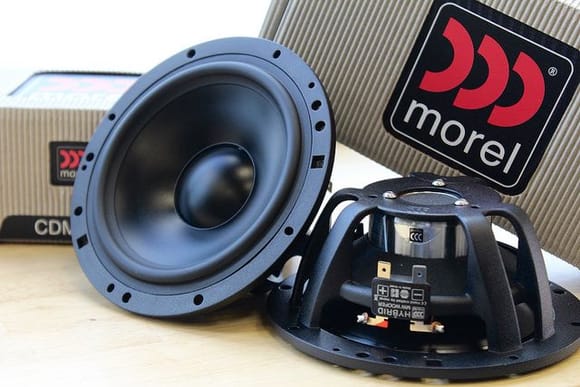 Pair of Morel Hybrid MW6's to replace the factory door woofers.