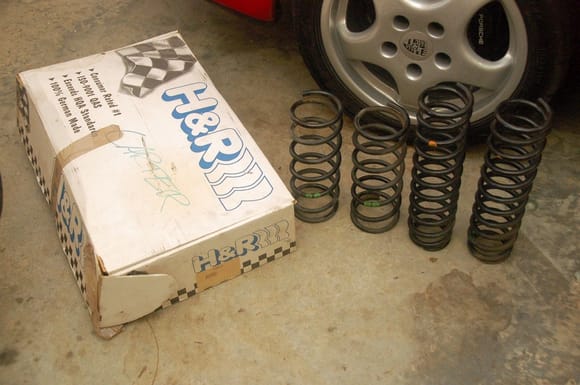 OE coil spring set removed, kept (and passed along) by a previous owner.