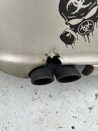 damaged bumper