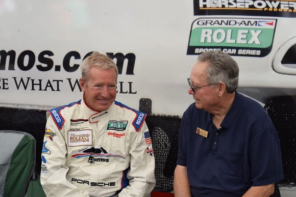 Rennsport 2015 - - nice chat and stories about Paul Newman's salad dressing . . . ha ha