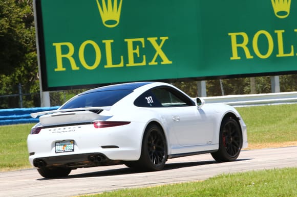 991.1 with stock suspension. Note the front lift.